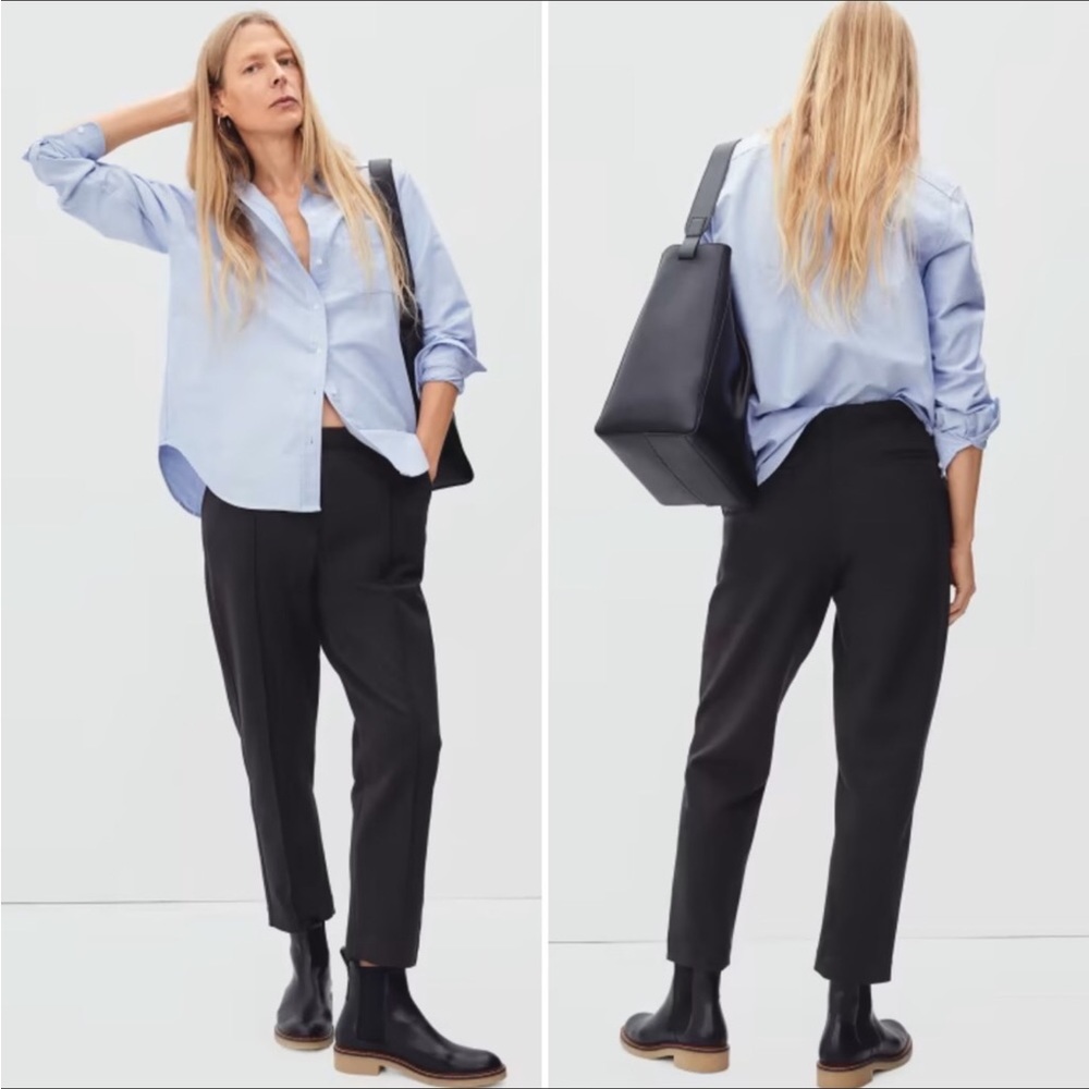 EVERLANE The Dream Pant Black Pull On Stretch pants Size Medium